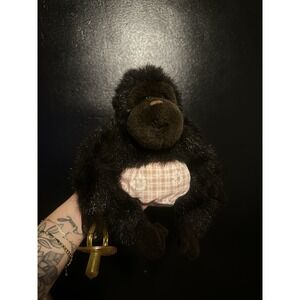 Plush Creations Baby Gorilla Ape Stuff Animal Monkey Pacifier Diaper 1994